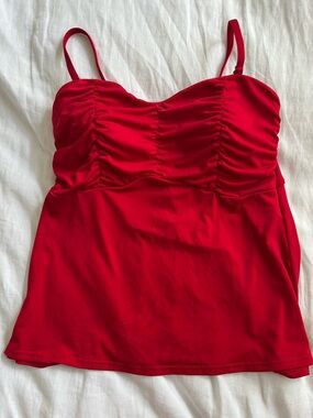 Lands' End Red Women’s Swim Tankini Top